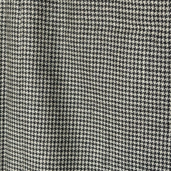 Vtg Lauren Ralph Lauren Wool Houndstooth Skirt Sz 10 Black Gray Lined Straight - Picture 3 of 9